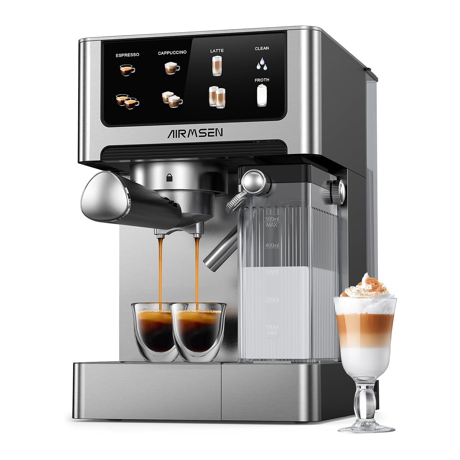 AIRMSEN 20 Bar Espresso Machine with Automatic Milk Frother