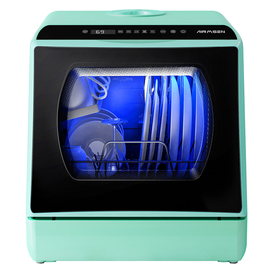Portable Countertop Dishwasher with 5L Built-in Water Tank