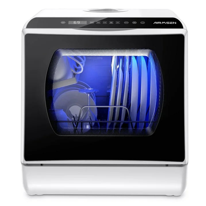 Portable Countertop Dishwasher with 5L Built-in Water Tank