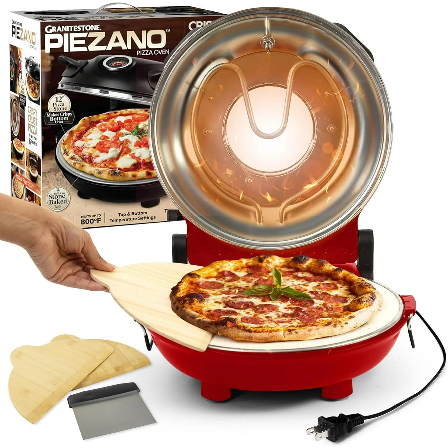 Pizza Oven & Grill Indoor Pizza Machine, 12"