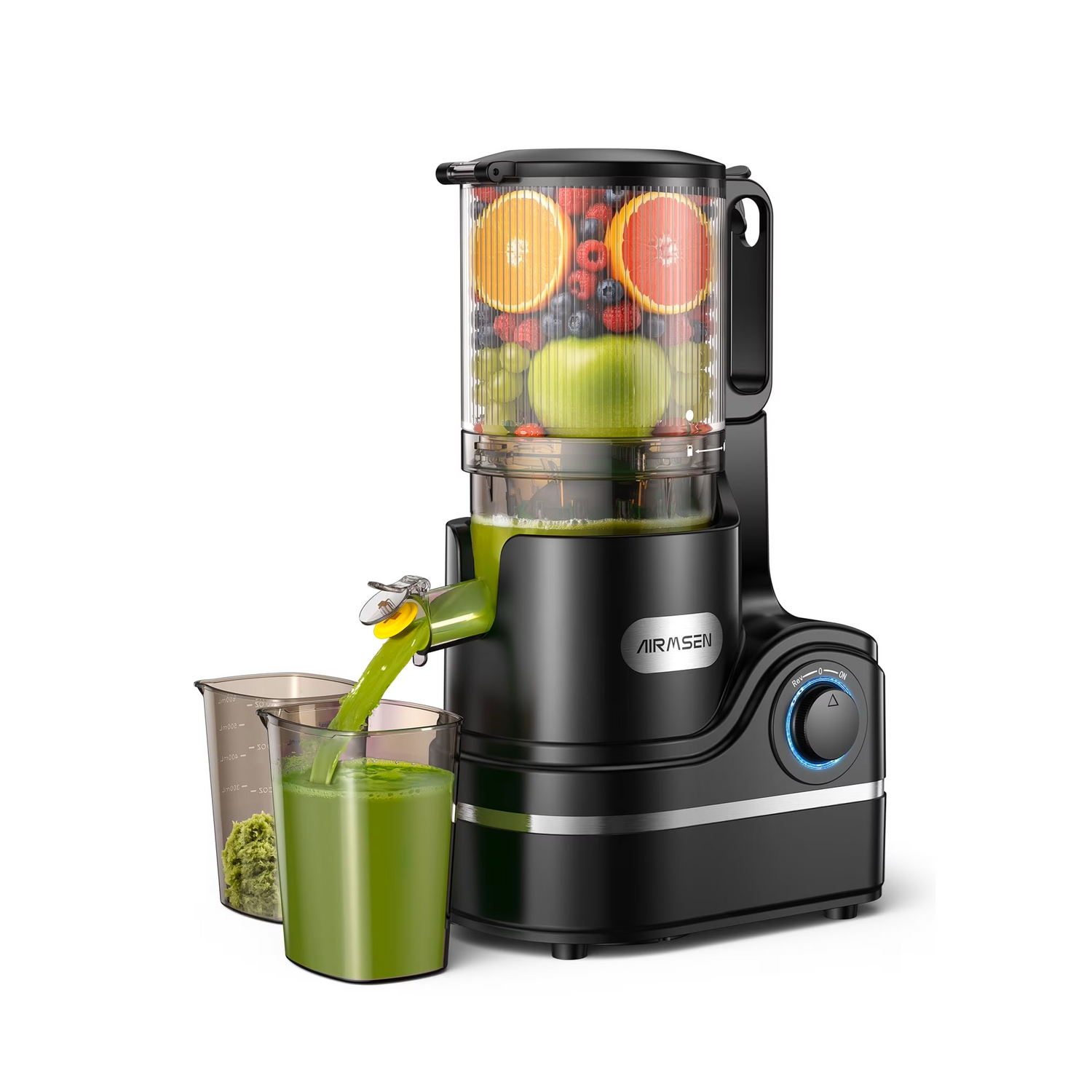 Cold Press Juicer Machine, 6.0" Wide Feed Chute