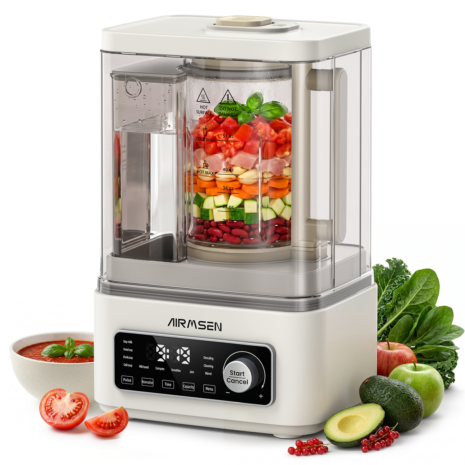 11-in-1 Hot & Cold Professional Blender | AIRMSEN 1215D