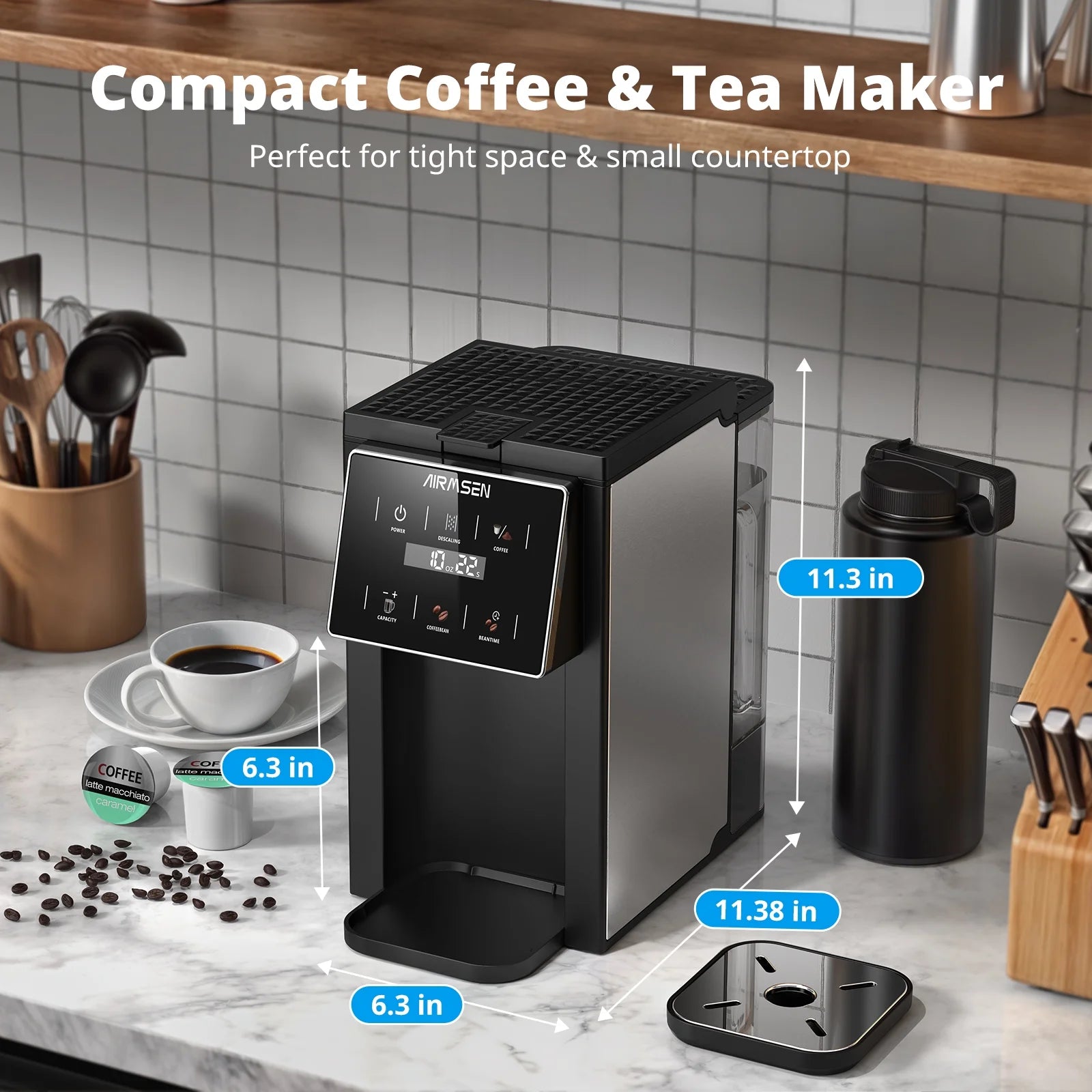 AIRMSEN Grind & Brew Coffee Maker - Thumbnail 5