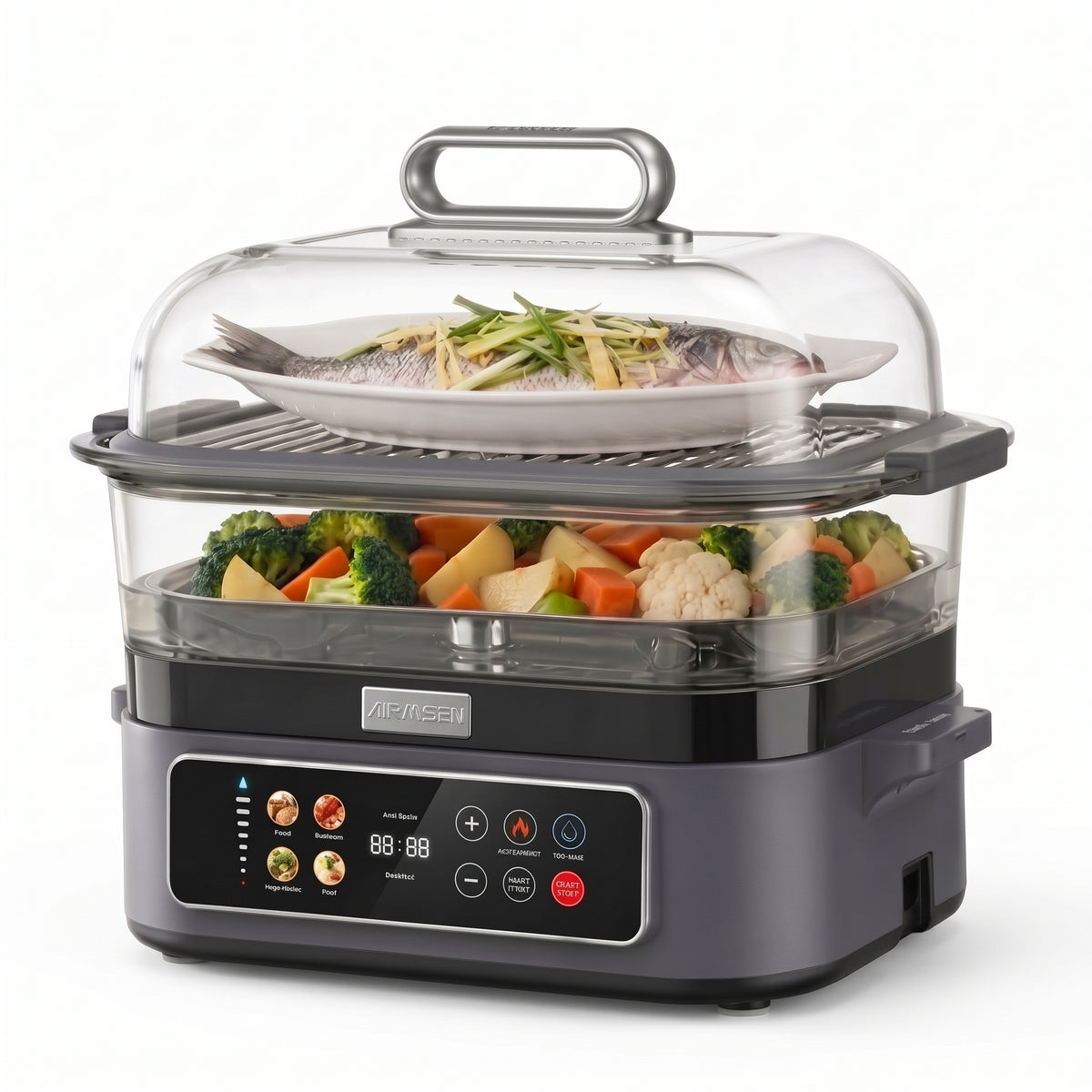 Digital Cook Fresh Digital Glass Steamer | AIRMSEN TL-S6B
